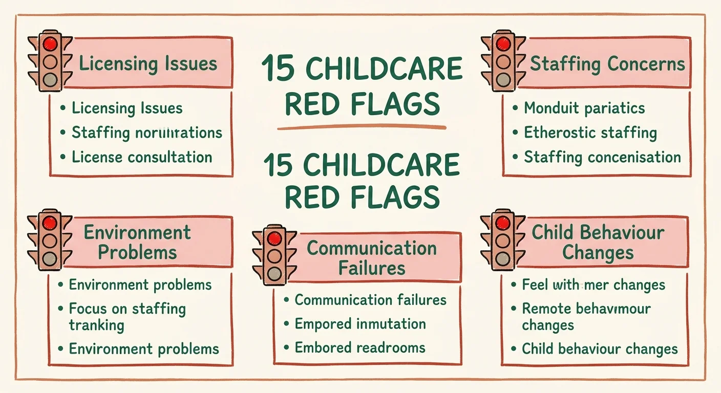 15 childcare red flags NZ parents should know - concept diagram